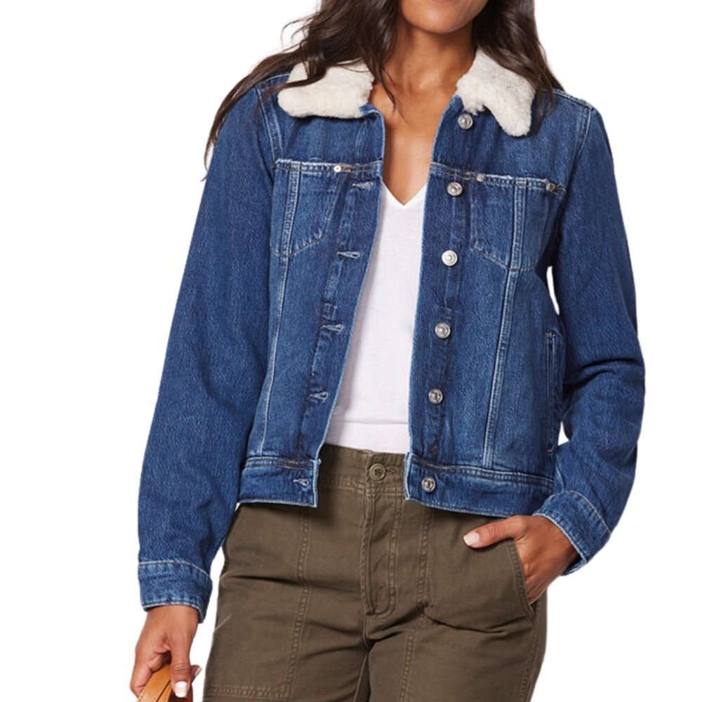PAIGE Rowan Jacket With Shearling Size XS